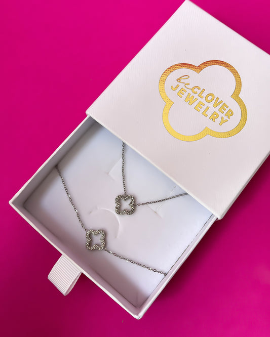 CHIC ELEGANT set / Stainless steel bracelet + chain