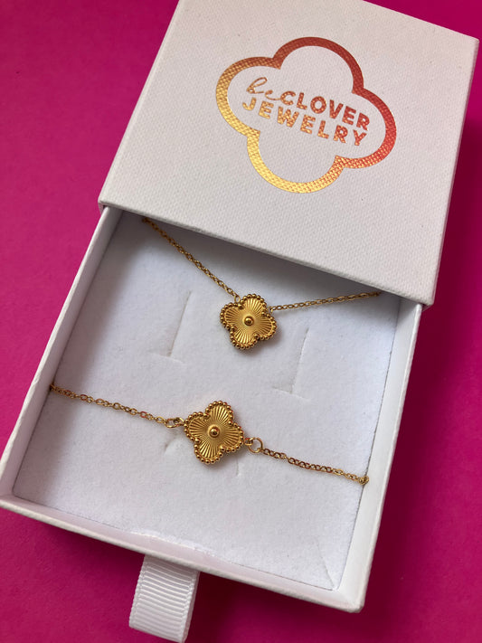 BIG C set (bracelet/necklace) GOLD