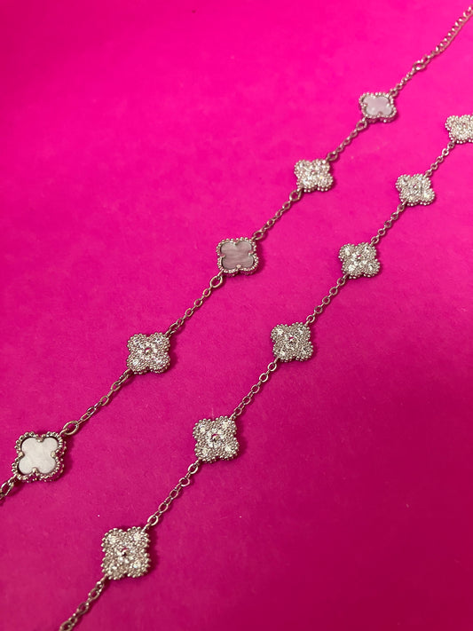 Zapestnica MINI CLOVER silver